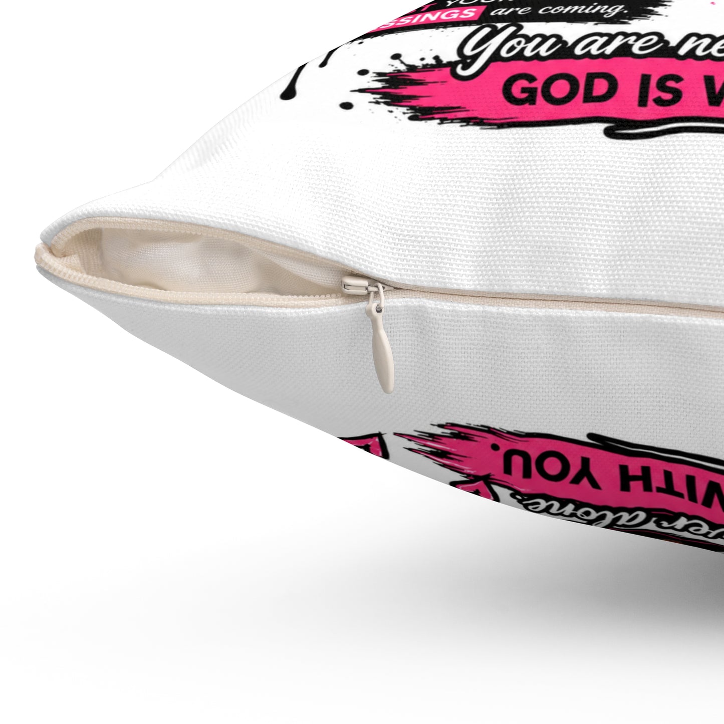 Morning Prayer Decorative Pillow — Inspirational Black Girl Faith Throw Pillow