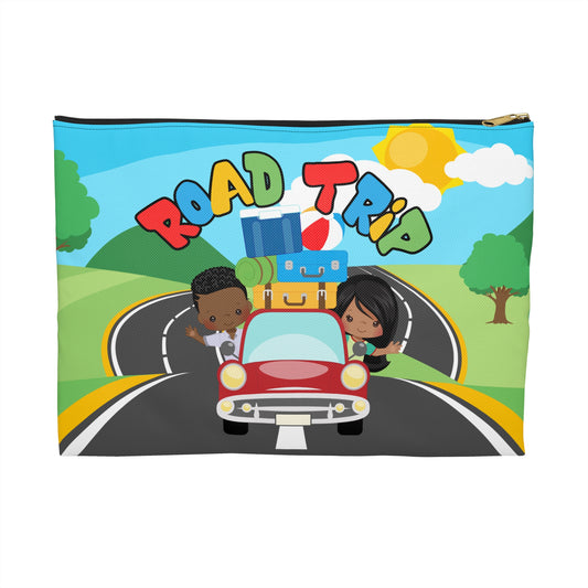 Road Trip Accessory Pouch, Travel Organizer, Vacation Clutch, Gift for Travelers, Cute Design for Road Trips