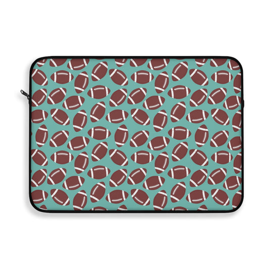 Football Pattern Laptop Sleeve, Sports Tech Case, Gamer Gift, Back to School Accessories, Tech Organizer, Birthday Present