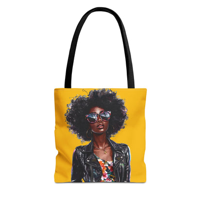 Chic African American Tote Bag, Fashionable Handbag, Eco-Friendly Shopper, Statement Bag, Gift for Her, Summer Accessory