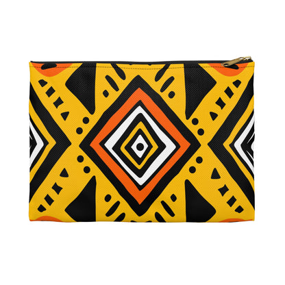 Vibrant African Print Accessory Pouch, Boho Style Cosmetic Bag, Ethnic Design Travel Organizer, Festival Gift, Handmade Clutch