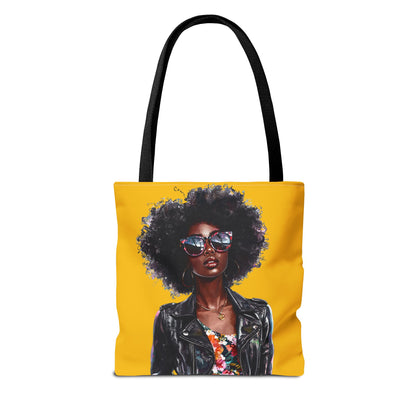 Chic African American Tote Bag, Fashionable Handbag, Eco-Friendly Shopper, Statement Bag, Gift for Her, Summer Accessory