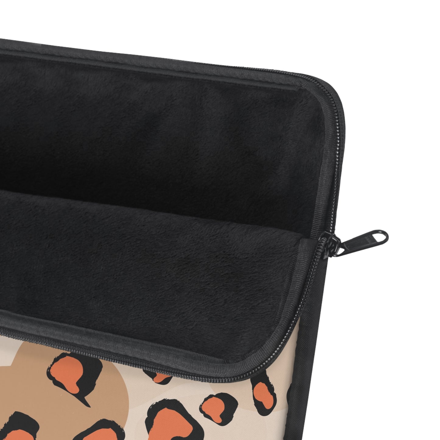 Leopard Print Laptop Sleeve — Chic Neutral Animal Print Case
