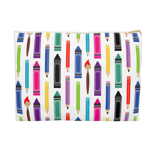 Colorful Pencil Accessory Pouch | Creative Organizer, Artist Gift, Makeup Bag, School Essentials, Craft Storage