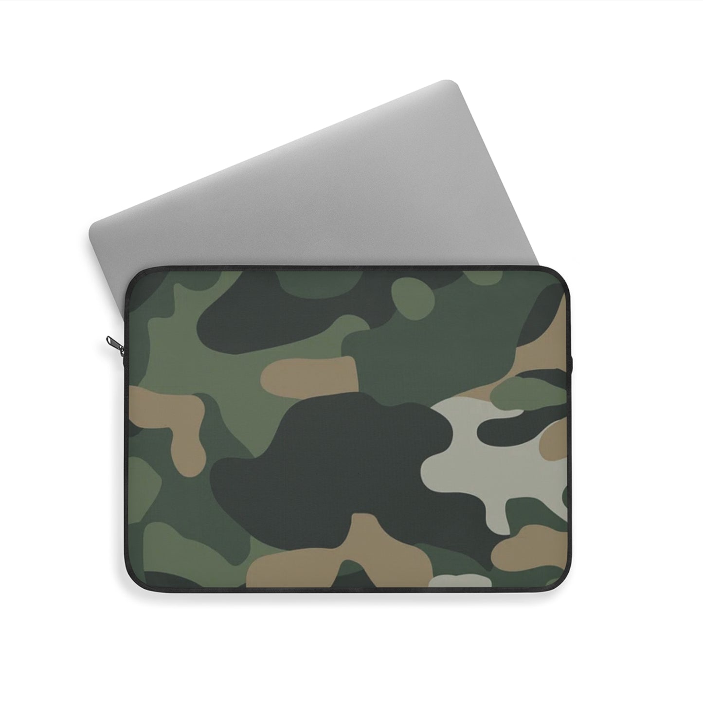 Green Camo Laptop Sleeve — Neoprene Protective Laptop Case