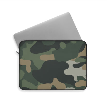 Green Camo Laptop Sleeve — Neoprene Protective Laptop Case