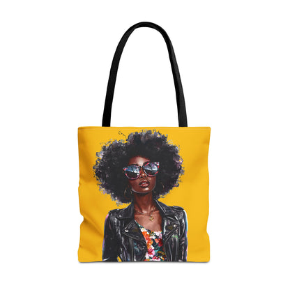 Chic African American Tote Bag, Fashionable Handbag, Eco-Friendly Shopper, Statement Bag, Gift for Her, Summer Accessory