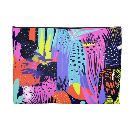 Colorful Tropical Accessory Pouch | Makeup Bag, Travel Organizer, Gift for Her, Summer Vibes, Fun Print