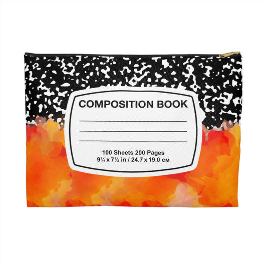 Composition Book Accessory Pouch, Colorful Pencil Case, School Stationery, Office Supplies, Gift for Students, Creative Organizer