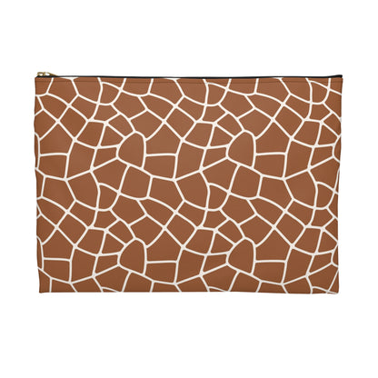 Trendy Giraffe Print Accessory Pouch - Cosmetic Bag, Travel Organizer, Gift for Her, Stylish Storage, Animal Pattern