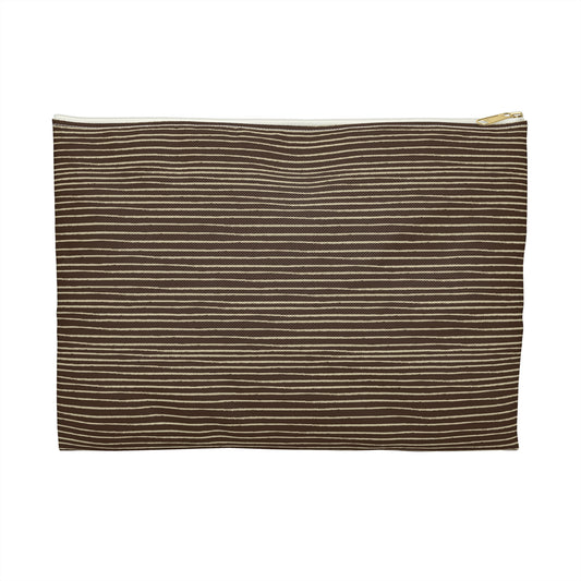 Chic Striped Accessory Pouch for Travel, Makeup, Organizing Essentials, Gift for Her, Minimalist Design, Stylish Storage Bag