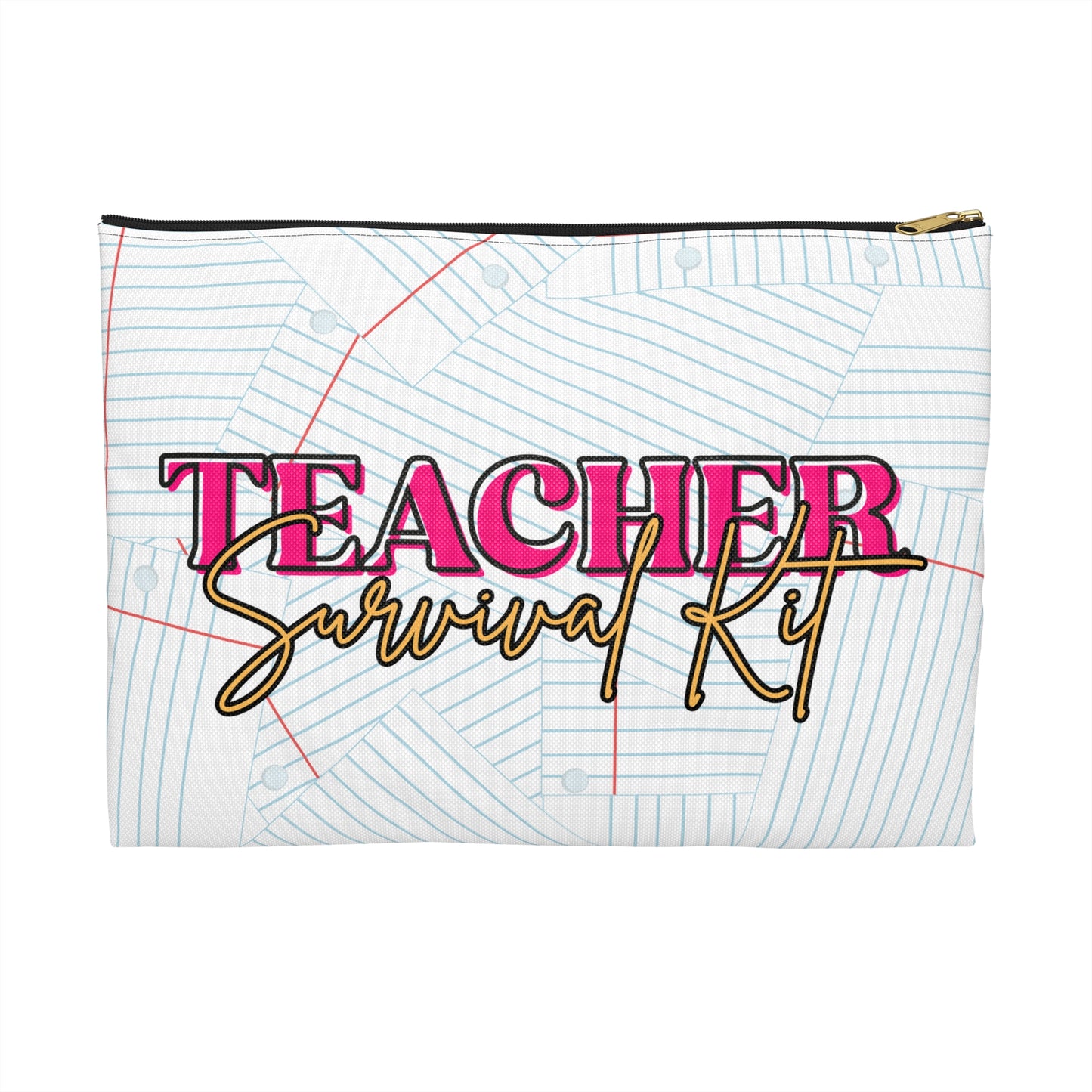Study Vibes Accessory Pouch, Notebook Holder, Organizational Pouch, Gift for Students, School Supplies, Office Organizer
