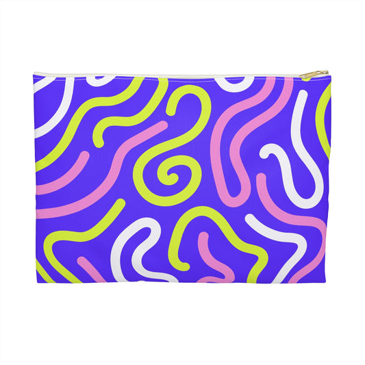 Vibrant Patterned Accessory Pouch for Organizing, Colorful Makeup Bag, Travel Essentials Case, Fun Gift for Friends