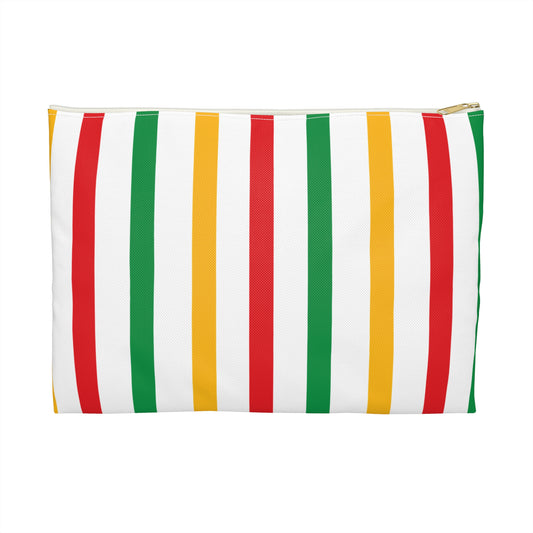 Colorful Striped Accessory Pouch - Fun Makeup Bag, Travel Organizer, Gifts for Her, Holiday Clutch, Stylish Storage, Cute Purse