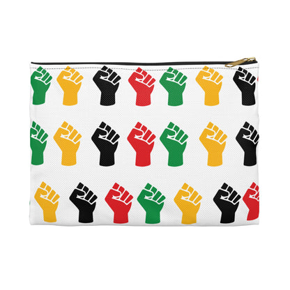 Empowering Accessory Pouch - Bold Fist Design, Protest Gear, Activism Organizer, Gift for Allies, Travel Essentials, Arts & Crafts