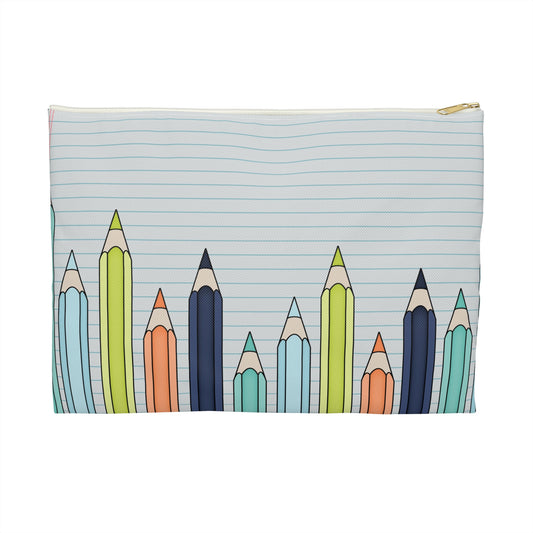 Colorful Pencil Accessory Pouch | Stationery Organizer, Art Supplies Bag, Gift for Students, School Supplies, Creative Storage