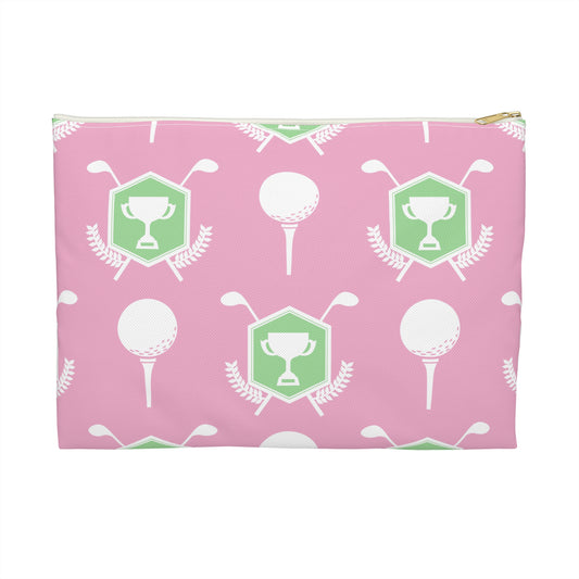 Golf-Themed Accessory Pouch for Sporty Enthusiasts, Organizer Bag for Golf Lovers, Gift for Golfers, Fun Pink Golf Pouch, Women's [...]
