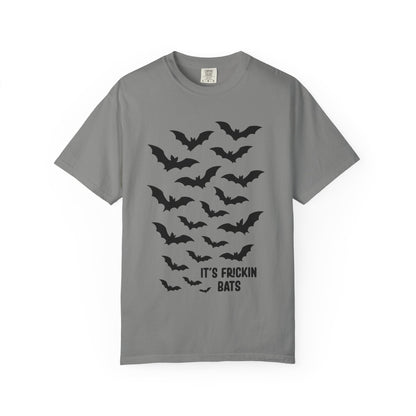 Bats T-Shirt | Unisex Garment-Dyed Tee, Halloween Apparel, Casual Wear, Gift for Bat Lovers, Unique Graphic Shirt