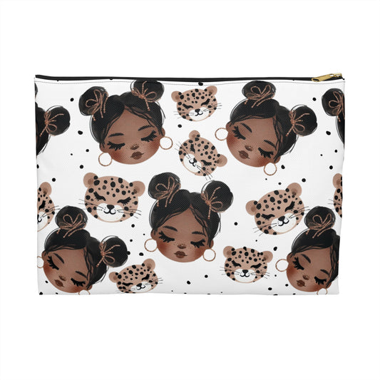 Sassy Safari Accessory Pouch - Cute Animal Print Bag, Makeup Organizer, Travel Essentials, Gift for Her, Wild Animal Lover