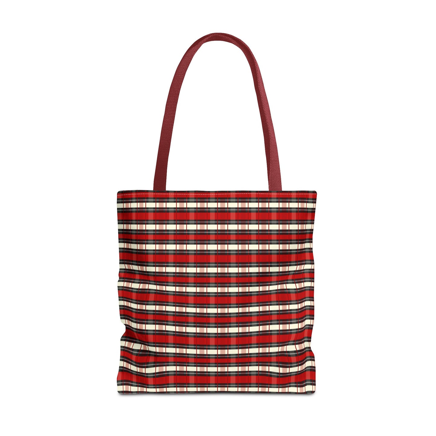 Red Plaid Tote Bag – Classic Buffalo Check All-Over Print