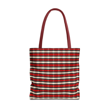 Red Plaid Tote Bag – Classic Buffalo Check All-Over Print
