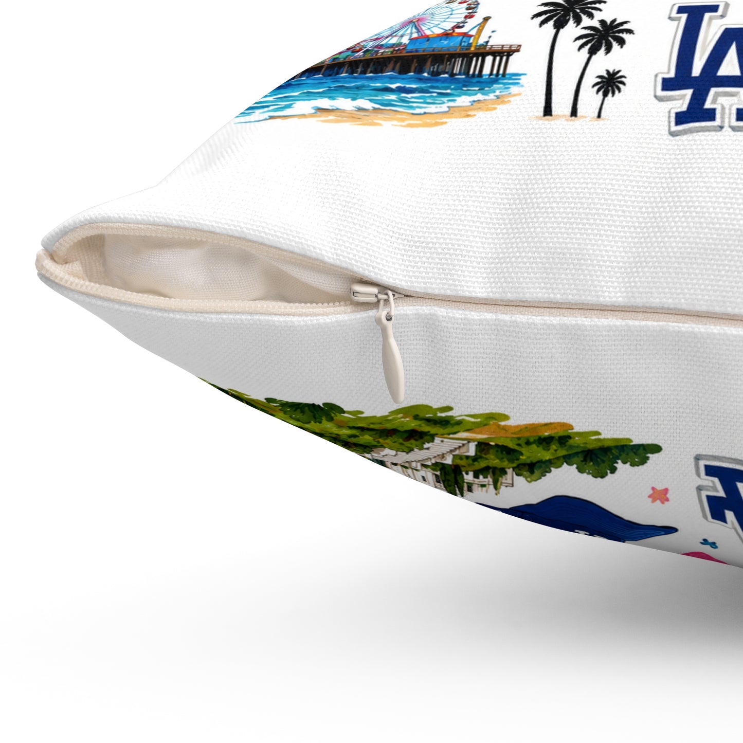 Los Angeles Love Decorative Pillow — City Icon Travel Throw Pillow