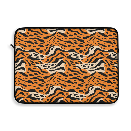 Wild Cat Print Laptop Sleeve | Trendy Tech Accessory for Students, Wildlife Lovers, Gear for Back to School, Unique Gift Idea