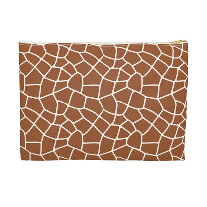 Trendy Giraffe Print Accessory Pouch - Cosmetic Bag, Travel Organizer, Gift for Her, Stylish Storage, Animal Pattern