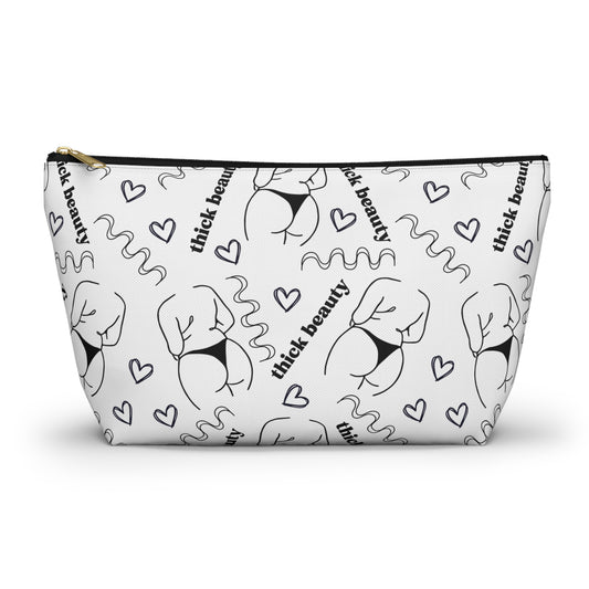 Chic Accessory Pouch - Thick Beauty Design, Makeup Bag, Travel Organizer, Cute Gift, Feminine Accessories, Self-Love Reminder