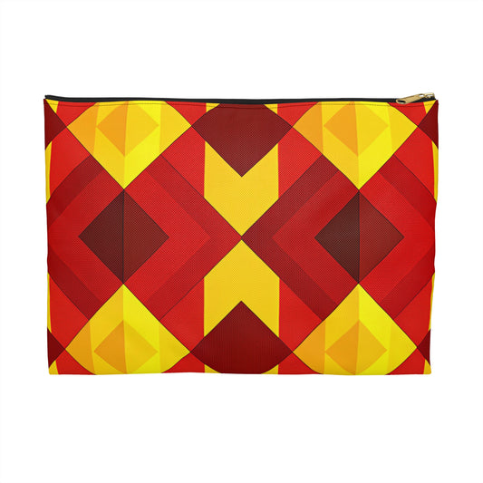 Vibrant Geometric Accessory Pouch | Stylish Cosmetic Bag | Perfect for Organizing, Travel, Gifts, Festivals, & Everyday Use