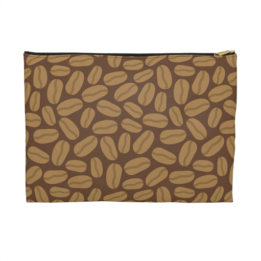 Coffee Bean Accessory Pouch – Perfect Gift for Coffee Lovers, Makeup Bag, Travel Organizer, Festival Essentials, Eco-Friendly Storage