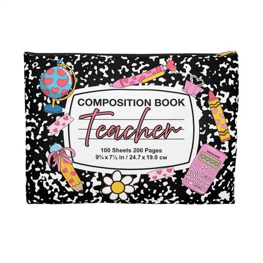 Teacher Accessory Pouch - Fun & Functional Storage, Ideal Gift for Teachers, Classroom Supplies, School Essentials, Teacher Appreciation