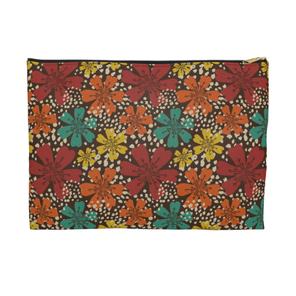Vibrant Floral Accessory Pouch, Organizer Bag for Travel, Makeup, Gifts, Summer Vibes, Boho Style