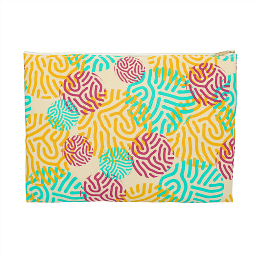 Colorful Patterned Accessory Pouch | Travel Organizer, Cosmetc Bag, Gift, Beach Bag, Art Supplies, Fun Storage