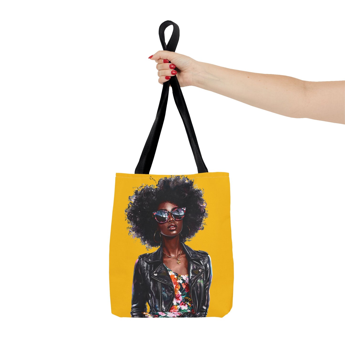 Chic African American Tote Bag, Fashionable Handbag, Eco-Friendly Shopper, Statement Bag, Gift for Her, Summer Accessory
