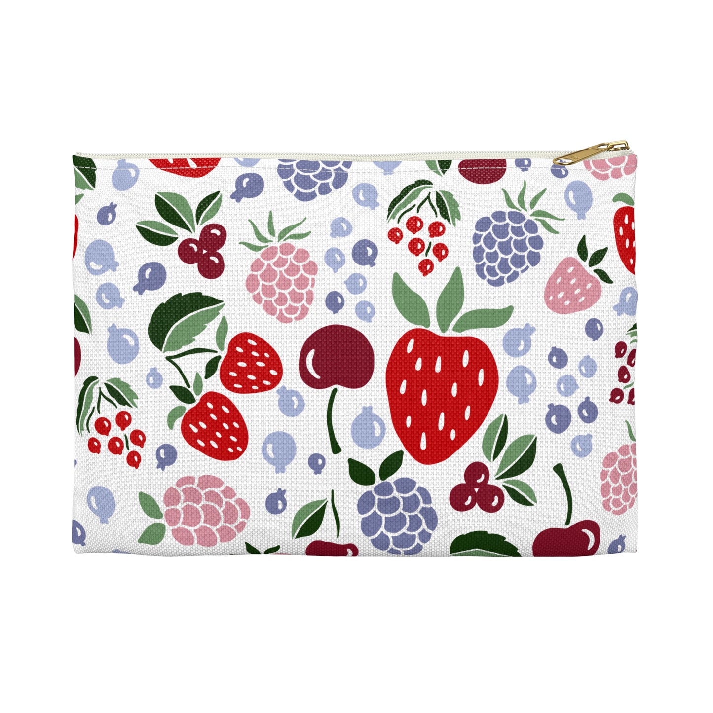 Fruity & Checkered Accessory Pouch - Perfect for Travel, Makeup, Organizing, Gifts, and Everyday Use