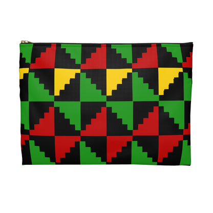 Vibrant Geometric Accessory Pouch, Colorful Travel Makeup Bag, Boho Style Cosmetic Case, Gift for Her, Festival Essentials