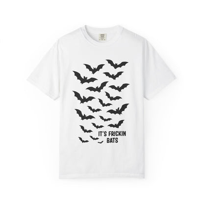 Bats T-Shirt | Unisex Garment-Dyed Tee, Halloween Apparel, Casual Wear, Gift for Bat Lovers, Unique Graphic Shirt