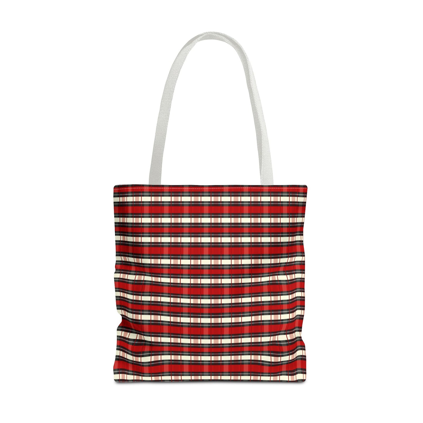 Red Plaid Tote Bag – Classic Buffalo Check All-Over Print