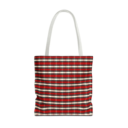 Red Plaid Tote Bag – Classic Buffalo Check All-Over Print
