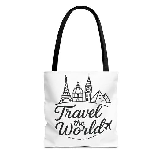 Travel-Inspired Tote Bag | Perfect for Adventurers, Beach Days, Shopping, Travel Gifts, Eco-Friendly Carryall