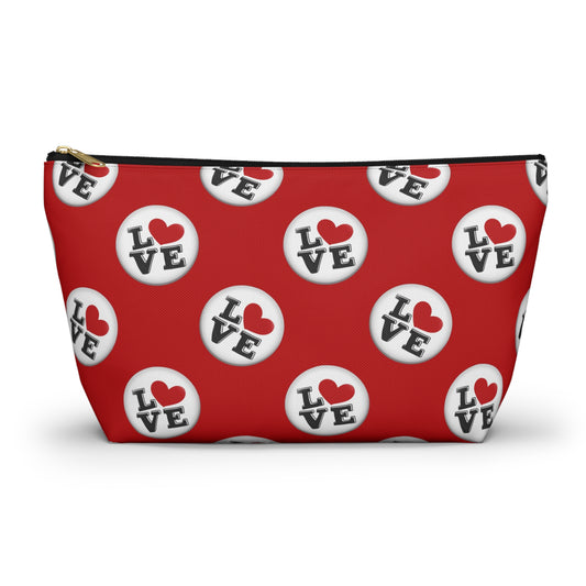Love-Themed Accessory Pouch, Fun Makeup Bag, Perfect Gift for Valentine's Day, Wedding, Party Favors, Travel Organizer