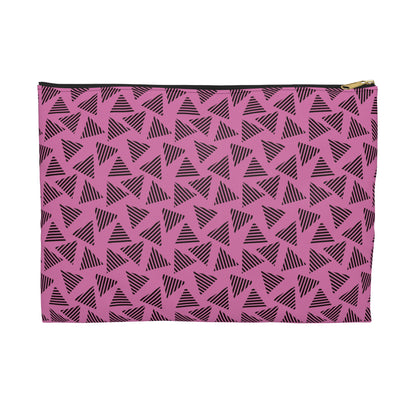 Chic Geometric Accessory Pouch for Travel, Makeup Bag, Organizer, Gift for Her, Modern Print, Daily Essentials