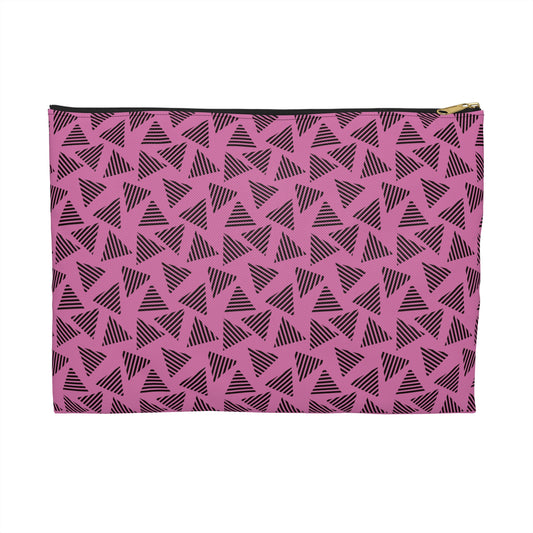Chic Geometric Accessory Pouch for Travel, Makeup Bag, Organizer, Gift for Her, Modern Print, Daily Essentials