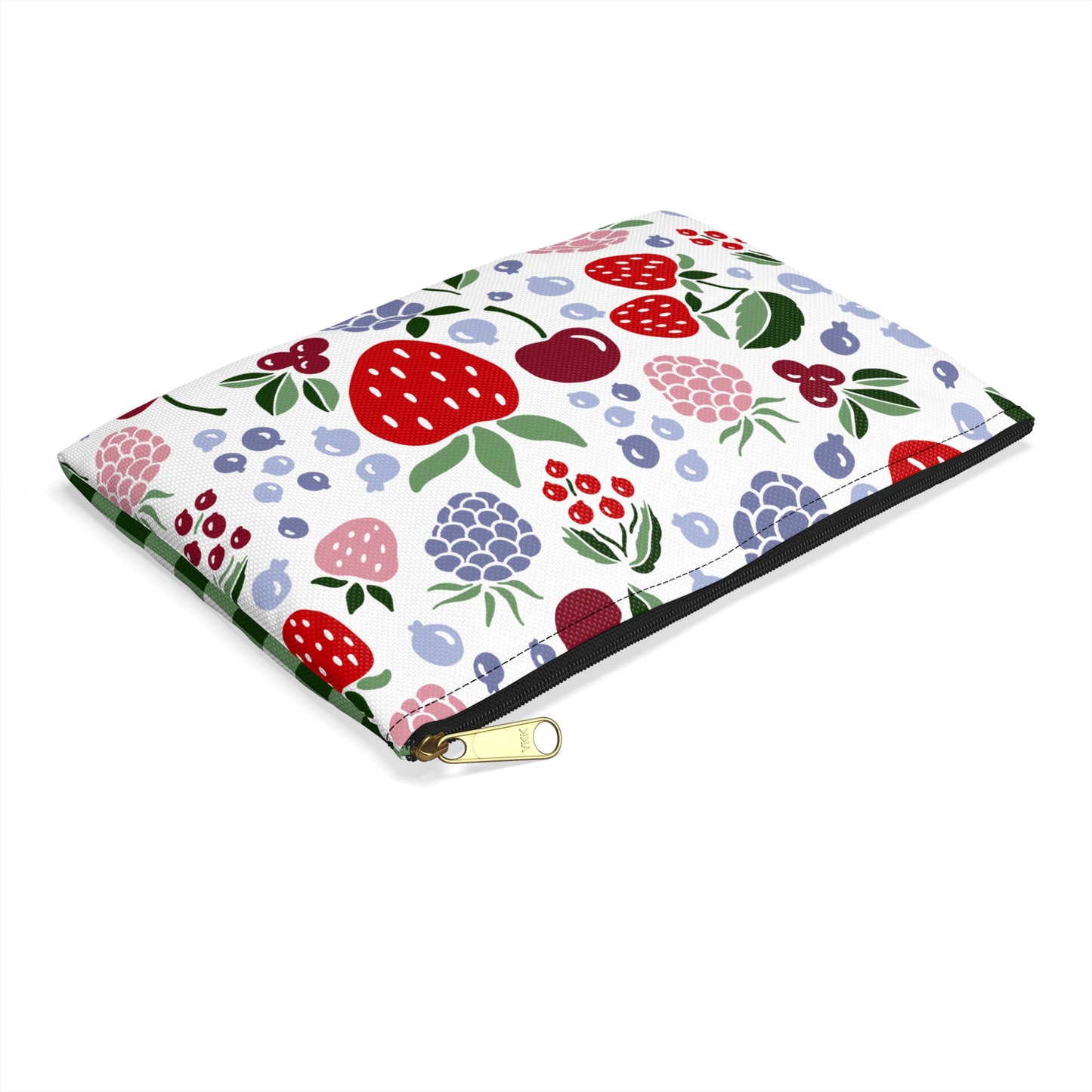 Fruity & Checkered Accessory Pouch - Perfect for Travel, Makeup, Organizing, Gifts, and Everyday Use