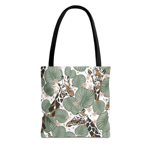 Stylish Jungle Tote Bag, Giraffe Print Carryall, Eco-Friendly Shopping Bag, Perfect for Animal Lovers, Gift for Nature Enthusiasts