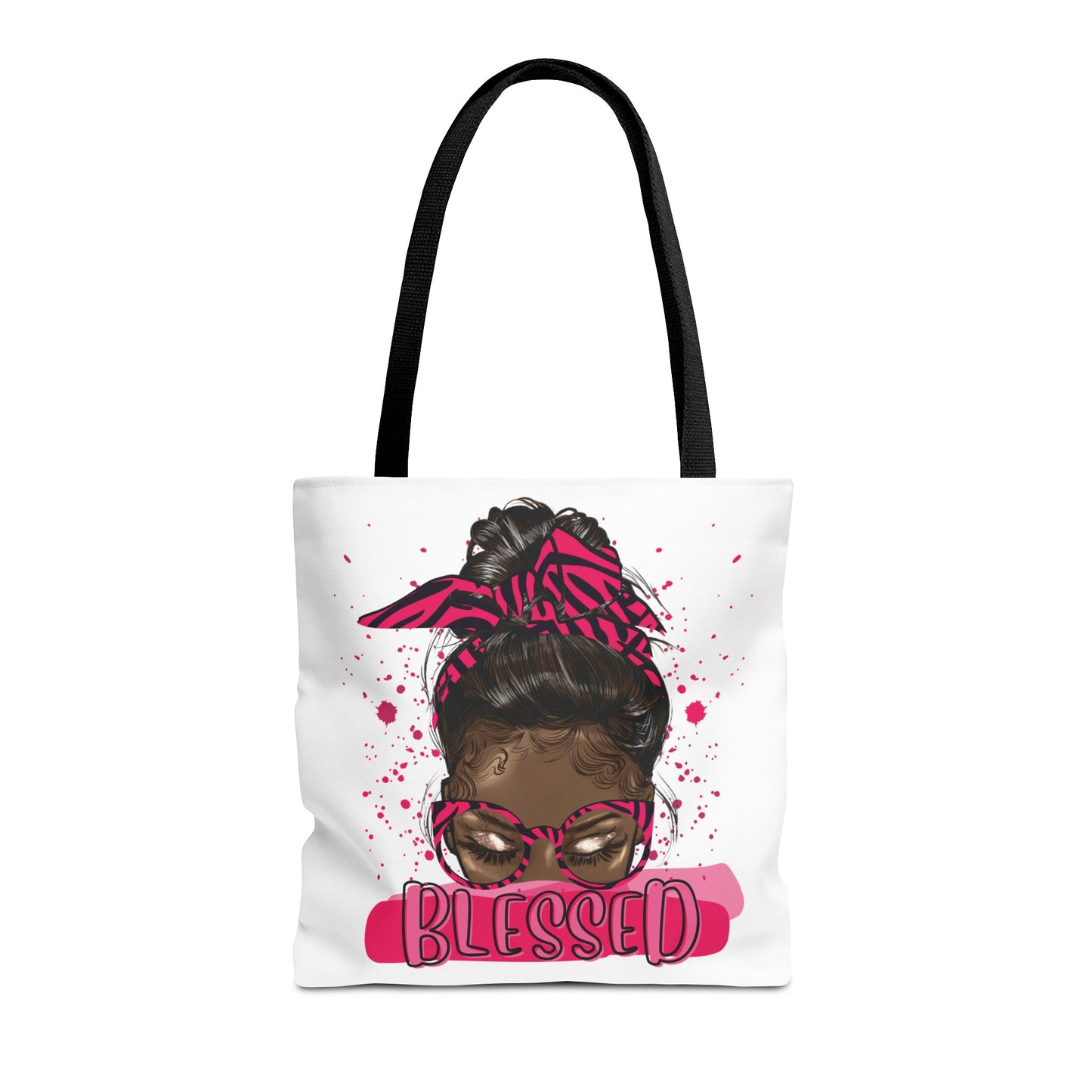 Blessed Tote Bag, Positive Vibes Tote, Inspirational Gift for Her, Eco-Friendly Shopping Bag, Trendy Art Tote