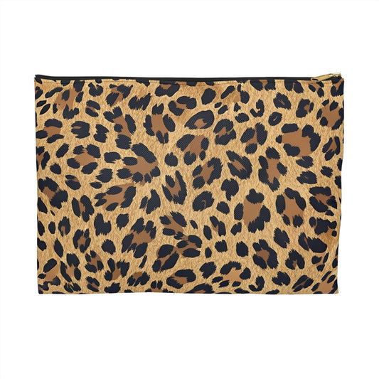 Stylish Leopard Print Accessory Pouch, Makeup Bag, Travel Pouch, Wild Animal Print, Cute Organizer, Gift for Her