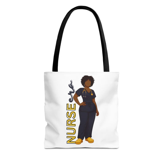Nurse Tote Bag, Stylish Nurse Bag, AOP Tote for Healthcare Workers, Gift for Nurses, Medical Professional Bag, Practical Nurse Accessory