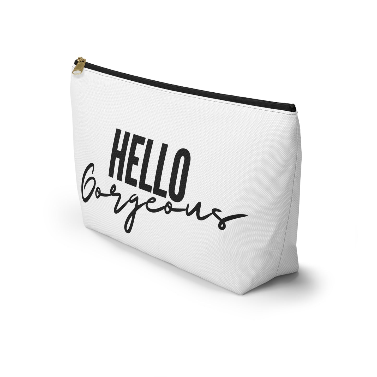 Accessory Pouch - "Hello Gorgeous" Makeup Bag, Travel Organizer, Cute Gift for Her, Fashion Essentials, Cosmetic Case, Stylish Storage